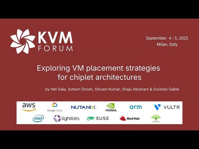Exploring VM Placement Strategies for Chiplet Architectures