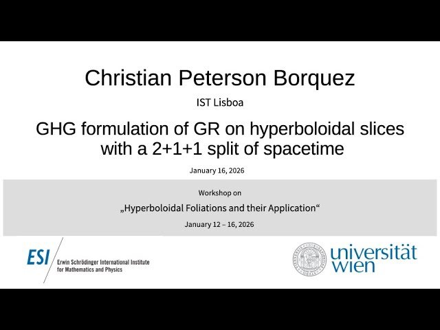 GHG Formulation of General Relativity on Hyperboloidal Slices with a 2+1+1 Split