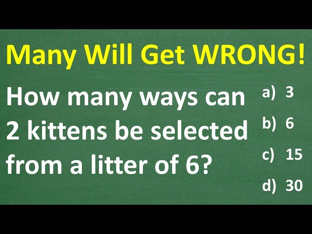 Combinations vs Permutations - Understanding When Order Matters in Counting Problems