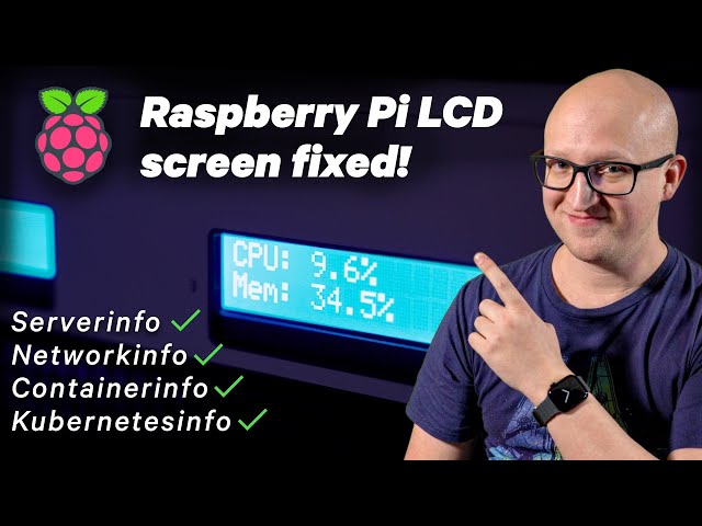 Raspberry Pi LCD Screen Server Monitor Setup
