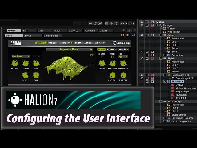 Configuring the User Interface in Halion 7 - Tutorial 2