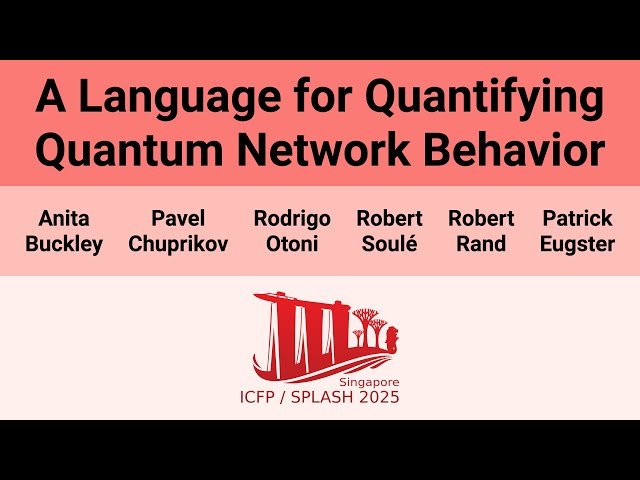 A Language for Quantifying Quantum Network Behavior