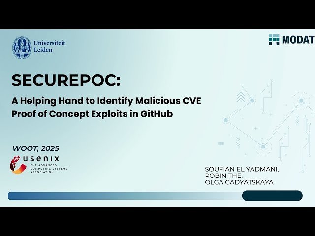 SecurePoC - A Helping Hand to Identify Malicious CVE Proof of Concept Exploits in GitHub