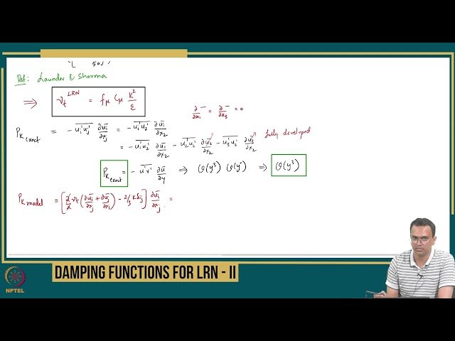 Damping Functions for Low Reynolds Number Formulation - Part II