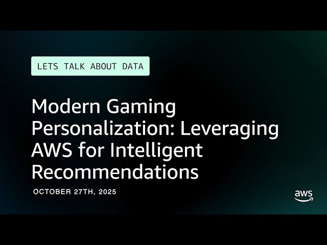 Modern Gaming Personalization - Leveraging AWS for Intelligent Recommendations