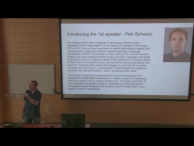 From GMMs to Neural Networks - Speech Recognition Development - Day 1 Morning