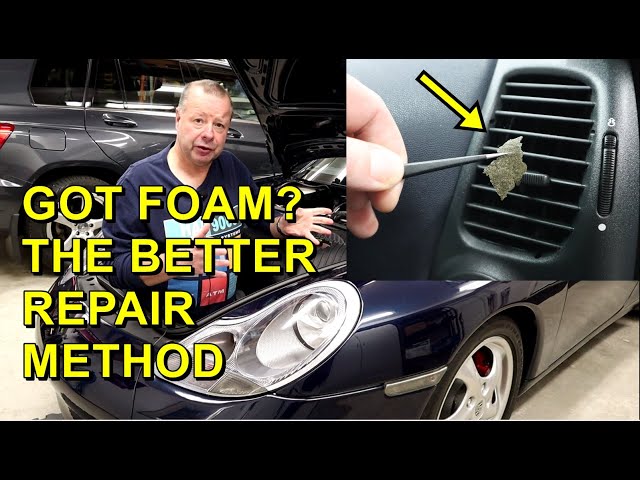Porsche Vent Foam Repair - Both Blend Doors Through The Heater Core