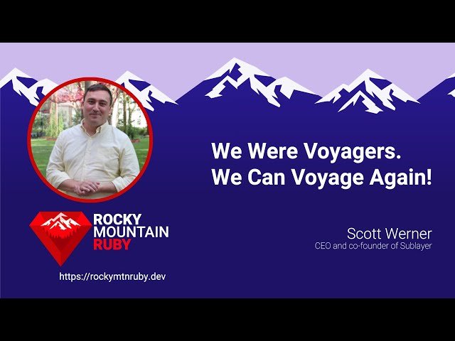 We Were Voyagers. We Can Voyage Again! - Reclaiming Ruby's Creative Spirit in the Age of AI