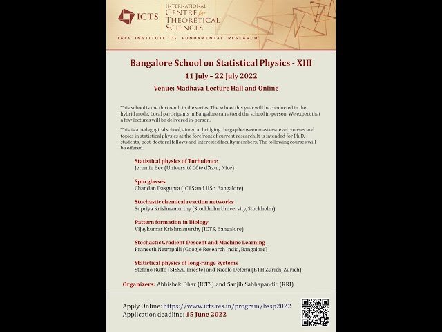 Statistical Physics - Pattern Formation, Spin Glasses, Chemical Reaction Networks, Machine Learning, and Turbulence