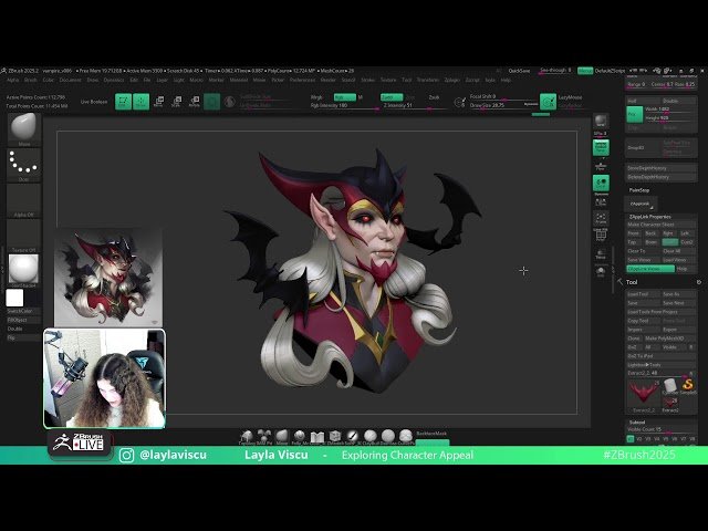 Sculpting a Vampire in ZBrush 2025