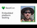 Embedded Platform Testing with Remote Execution Using Bazel