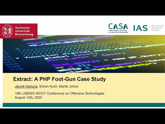 Extract - A PHP Foot-Gun Case Study
