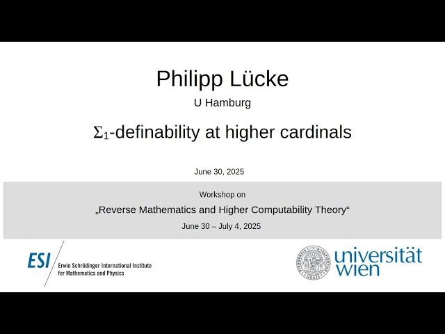 Σ1-Definability at Higher Cardinals