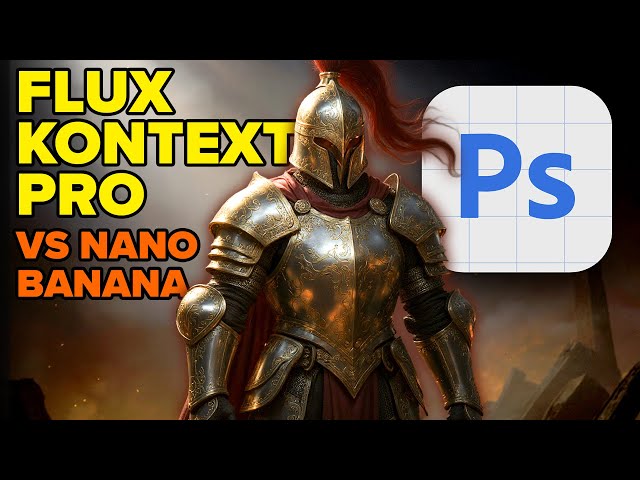 Flux Kontext Pro vs Nanao Banana - AI Editing Comparison in Photoshop