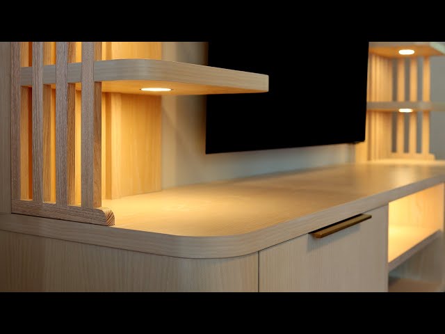 Building a Modern Floating TV Console - Design and Construction Mistakes