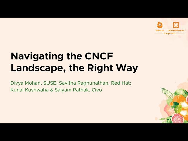Navigating the CNCF Landscape - A Guided Approach for Newcomers