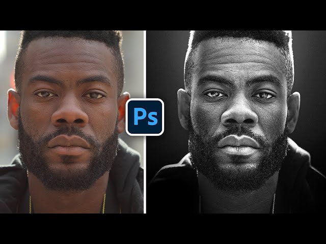 Creating Dramatic 3D Black and White Portrait Effects in Photoshop