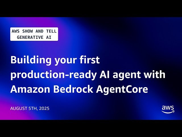 Building Your First Production-Ready AI Agent with Amazon Bedrock AgentCore