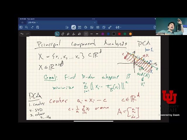 Principal Component Analysis - Dimensionality Reduction and SVD - L15