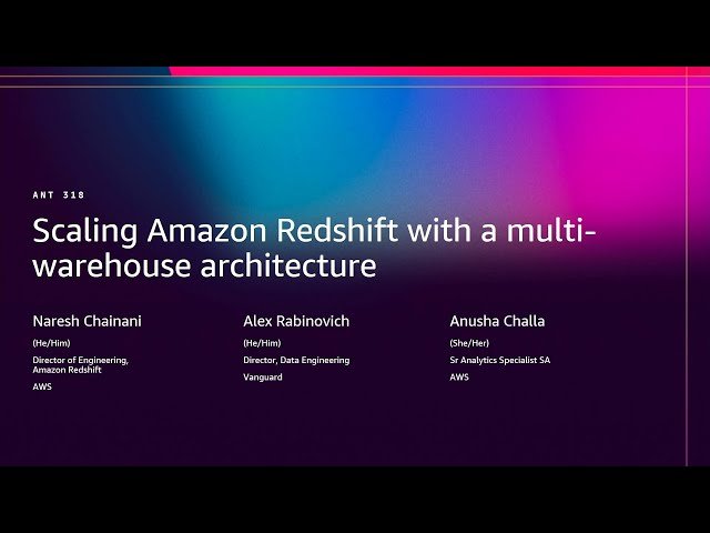 Scaling Amazon Redshift with a Multi-Warehouse Architecture