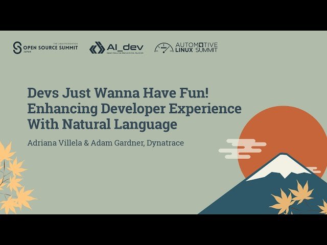 Devs Just Wanna Have Fun! Enhancing Developer Experience With Natural Language