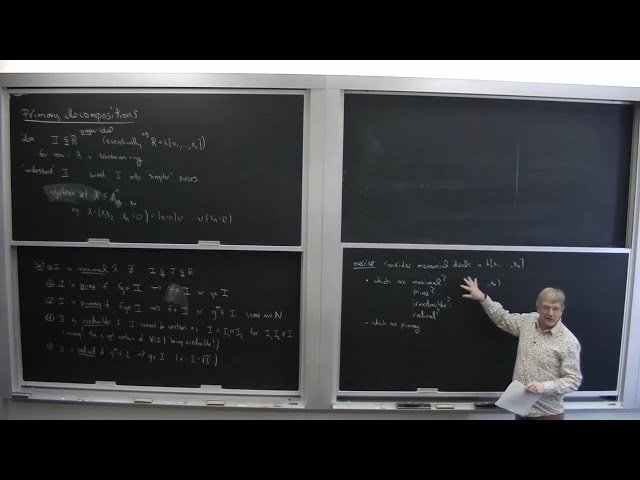 Computational Commutative Algebra and Computational Algebraic Geometry - Lecture 7