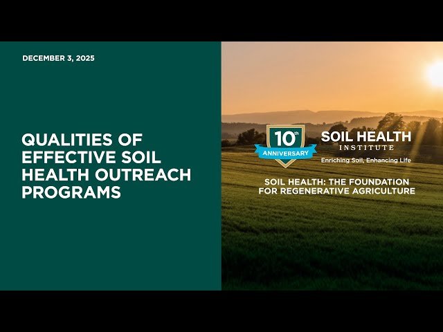 Qualities of Effective Soil Health Outreach Programs