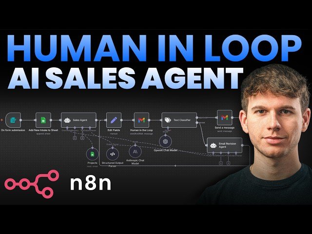 Building an AI Sales Team in n8n with Human-in-the-Loop Automation