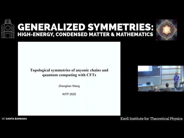 Topological Symmetries of Anyonic Chains and Quantum Computing with CFTs