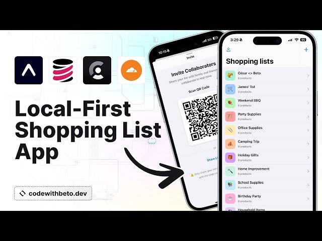 Build a Local-First Real-Time Shopping List App with Expo, TinyBase, Clerk and Cloudflare