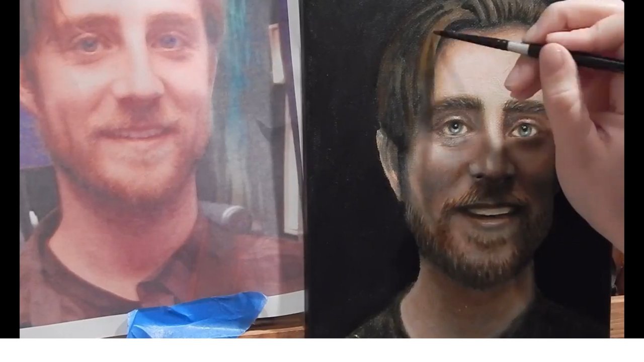 Online Course Painting Portraits in Acrylic Paint from Skillshare