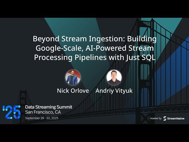Beyond Stream Ingestion - Building Stream Processing Pipelines with Just SQL
