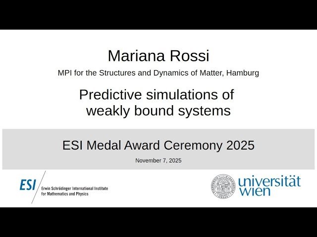 Predictive Simulations of Weakly Bound Systems