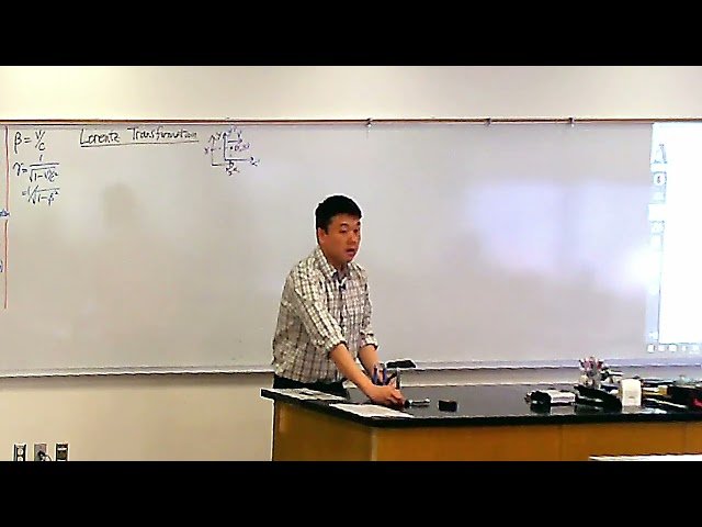 The Lorentz Transformation - Lecture 12