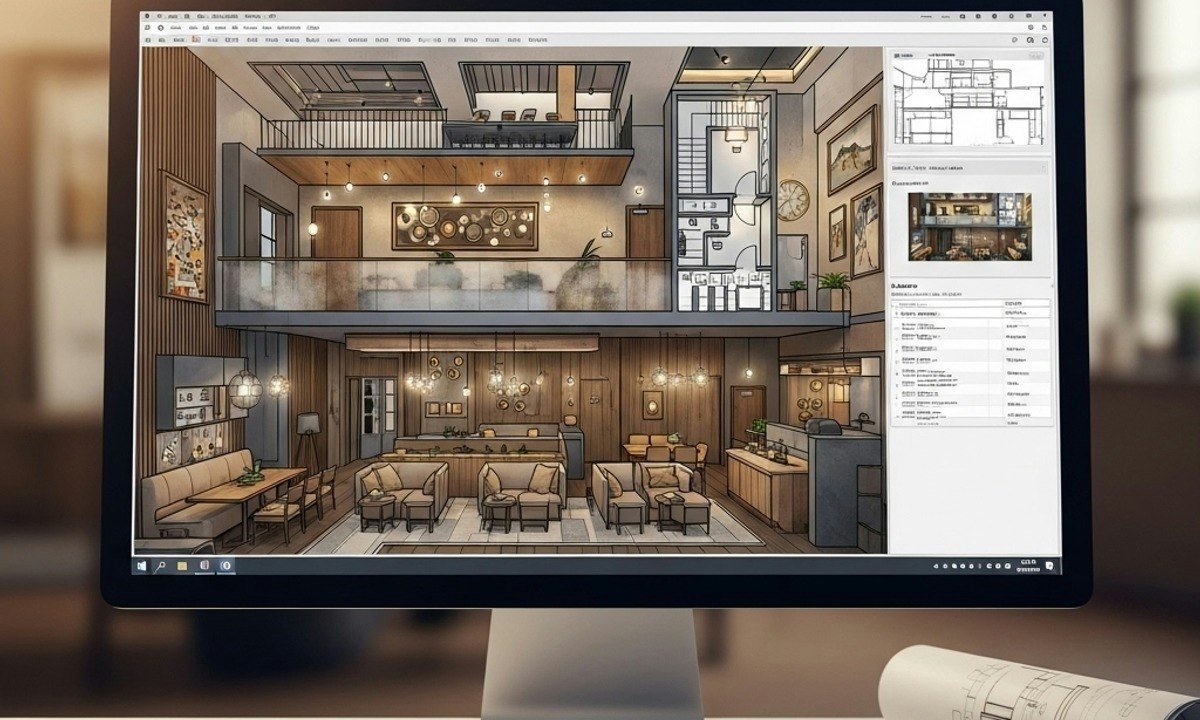 Design Restaurant Lounge Interiors with AutoCAD
