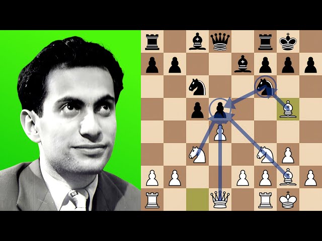 Mikhail Tal Steam-rolls the Tarrasch Defense