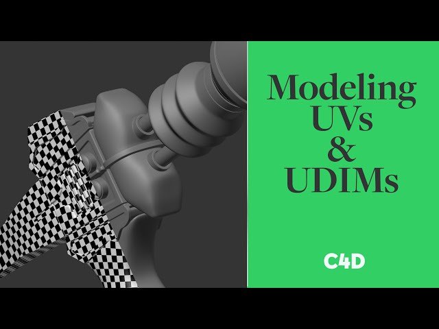 Hard-Surface Modeling and UDIM UV Unwrapping a Martian Gun in Cinema 4D