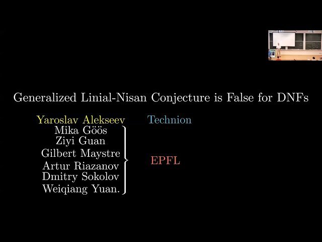 Generalised Linial-Nisan Conjecture is False for DNFs