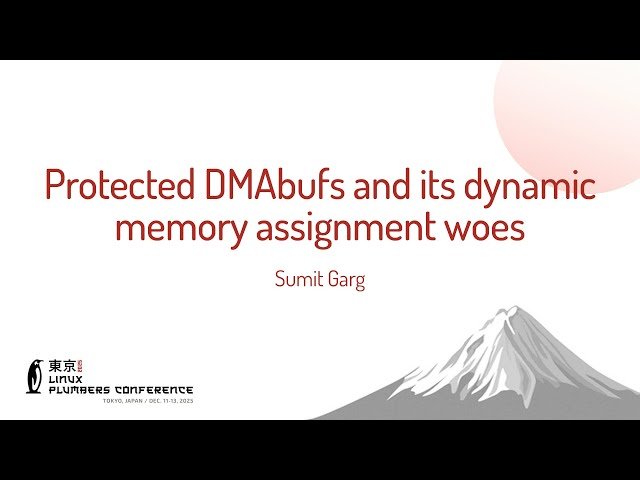 Protected DMAbufs and Its Dynamic Memory Assignment Woes