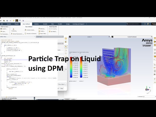 Particle on Liquids such as Oil, Water - DPM Ansys Fluent UDF