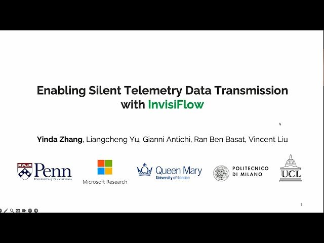 Enabling Silent Telemetry Data Transmission with InvisiFlow