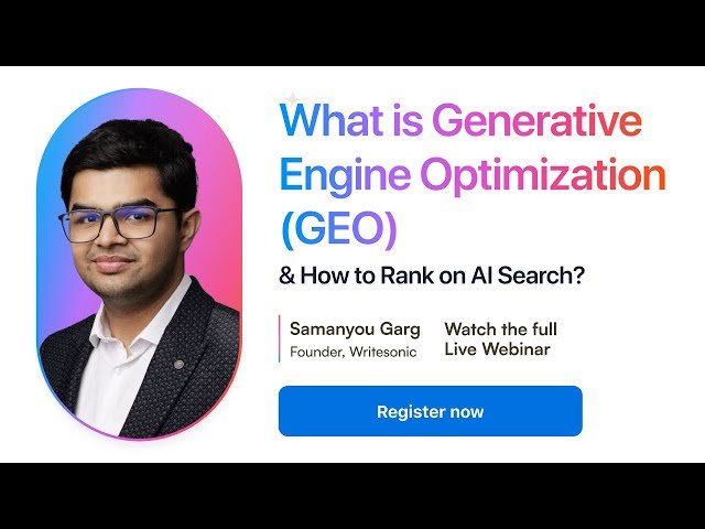 What is GEO? How to Rank on AI Search Engines in 2025 - GEO vs SEO Explained