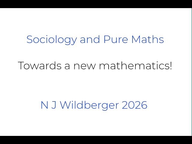 Towards a New Mathematics and Types versus Sets - Sociology and Pure Maths