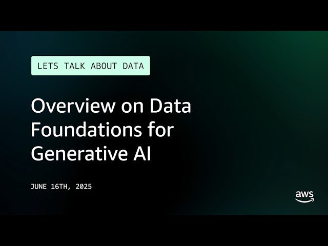 Overview on Data Foundations for Generative AI