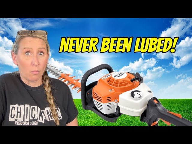 Stihl HS 82T Hedge Trimmer Repair - Fixing Stuck Blades and Damaged Gearbox