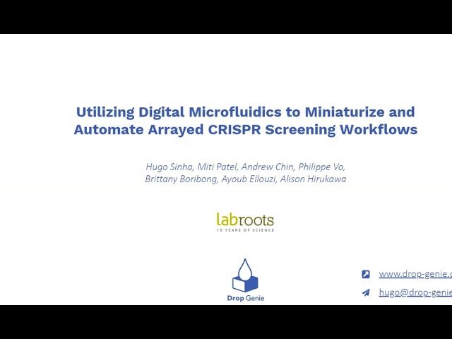 Utilizing Digital Microfluidics to Miniaturize and Automate Arrayed CRISPR Screening Workflows