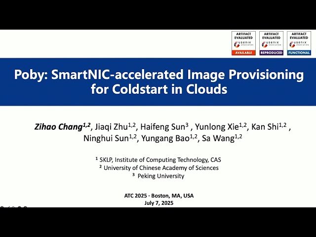 Poby - SmartNIC-accelerated Image Provisioning for Coldstart in Clouds