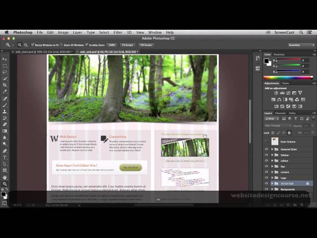 Photoshop for Web Design Training