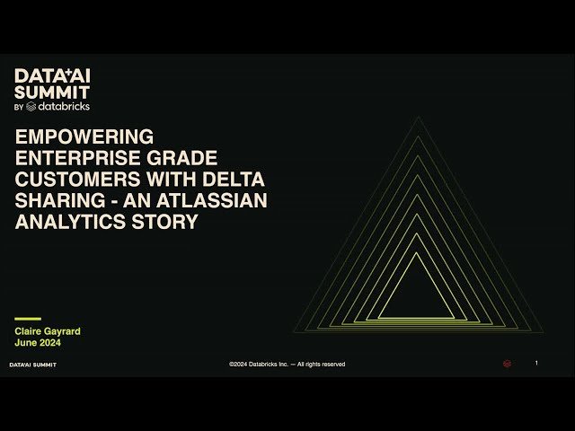 Empowering Enterprise Customers with Delta Sharing - An Atlassian Analytics Story