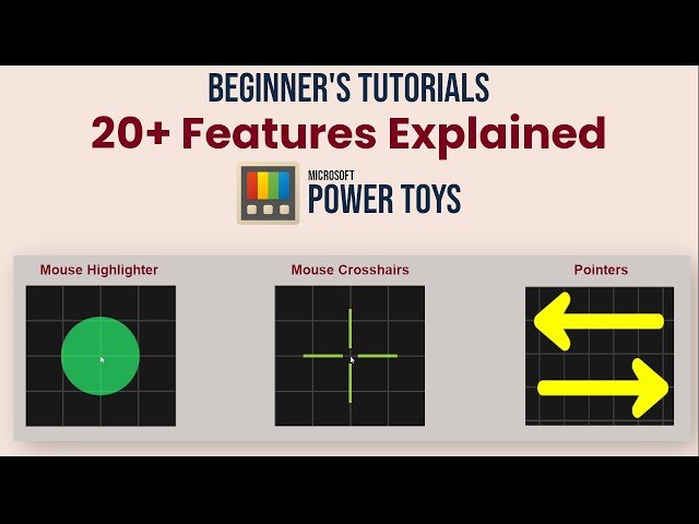 Microsoft PowerToys for Beginners - 20+ Tools Explained - Best Free Tools to Make Windows Better